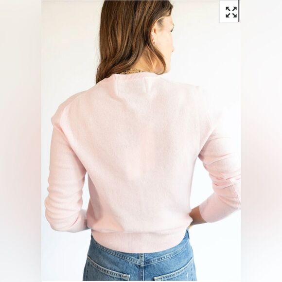 Lingua Franca “We Won’t Go Back” Pink Cashmere Sweater XS NWT - Picture 2 of 9